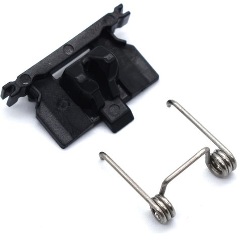 Lot de 2 barrettes à cheveux et tendeur ressort, accessoires rechange compatibles avec les tondeuses Wahl 5 Star Magic Clip Senior Super Taper 8148 8504 1919 8591 (noir) Noir - (1/5)