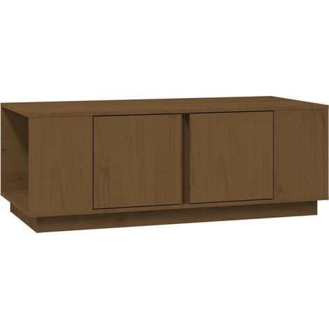 Maison Exclusive - Couchtisch Honigbraun 110x50x40 cm Massivholz