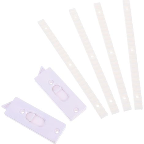 Lot de 2 Loquets à Bascule Blancs pour Fenêtre Coulissante Verrous de Remplacement Ressort Accessoires pour Réparation et Verrouillage Fiable des Fenêtres Pliantes Résidentielle