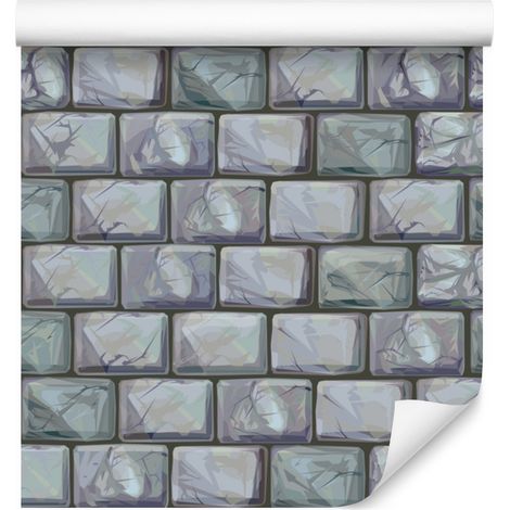 Papier peint briques multicolores pour salon et chambre 50x1000 cm (1/5)