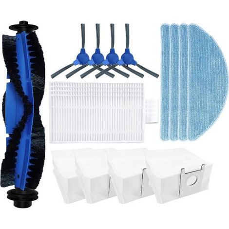 Brosse Principale - Filtre HEPA - Brosse Latérale - Serpillière - Sac À Poussière - Pour Robot Aspirateur Conga 2290 Ultra - Kit Pièces Détachées ×1 (1/5)