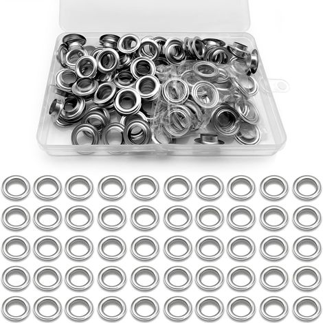 100 Pièces Oeillets Pour Baches, 12 mm Metal Oeillet Pour Bache pour Toile Bâche Chaussures Vêtements Chapeau (1/5)