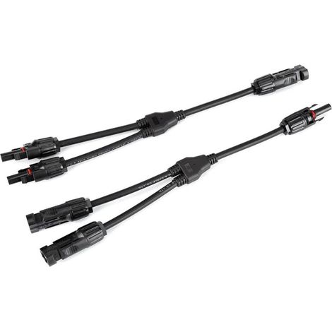 1 Paar Y-Stecker, Solar-PV-Kabel, Solarmodulkabel, Stecker/Buchse, M/F/F & F/M/M Abzweigstecker, Y2-1, Y-förmige Photovoltaik-Stecker (1/5)