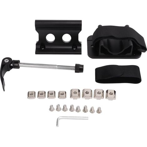 Porte Velo Voiture, Support de Fourche de Vélo, Polyvalent Porte Bagage Vélo Arrière avec Clip Fixe, Support de Roue Avant de Vélo à Dégagement Rapide (Noir) (1/5)