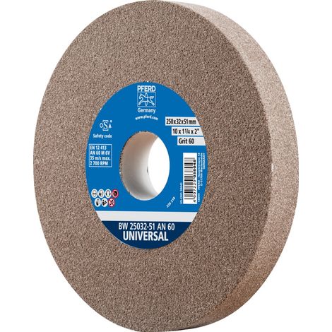 PFERD TOOLS Schleifbockscheibe Ø 250x32 mm Bohrung-Ø 51 mm A60 für universelle Schleifaufgaben (1/5)