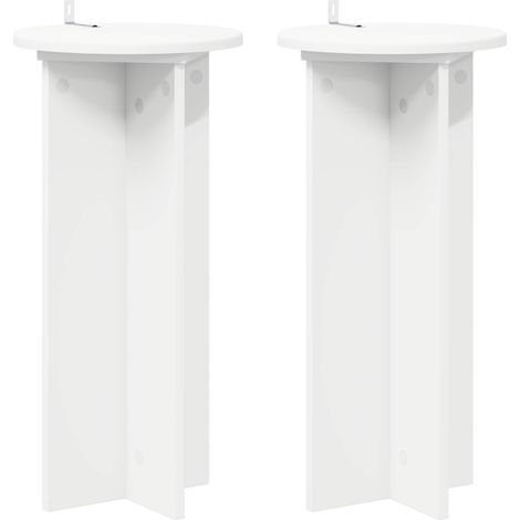 Maison Exclusive - Supporto per piante 2 pcs Bianco Ø29,5 x 60 cm