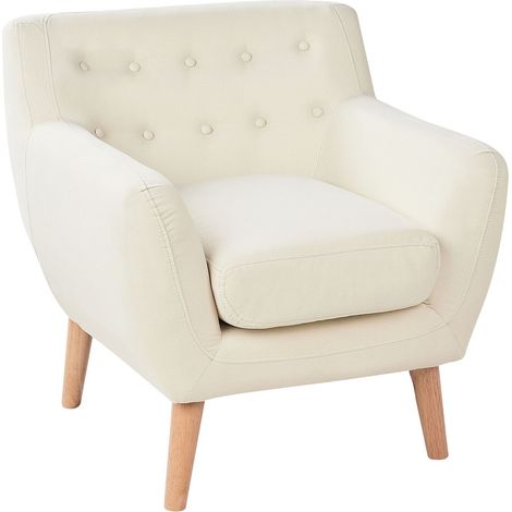 Armchair MOTALA Fabric Light Beige