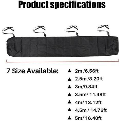 Sac de Protection pour Store Banne, 4m Housse de Protection Anti-poussière pour auvent de terrasse Housse de Rangement pour auvent de terrasse, Protection imperméable en Hiver (1/4)