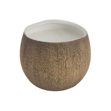 ANDREA HOUSE AX24022 Vela Cerámica Coco Ø17X14 Cm - ref: AX24022