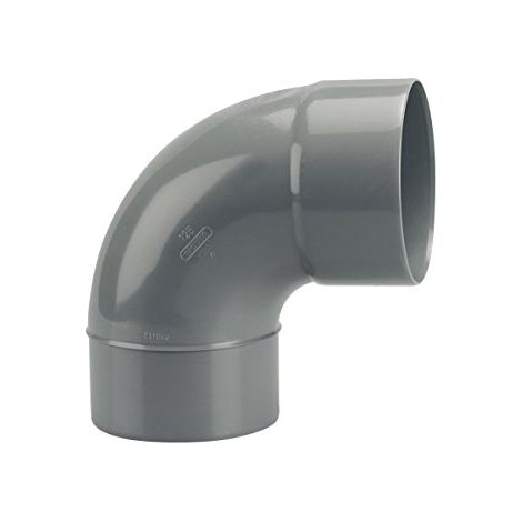 Codo PVC Wavin 3026035 87°30 ángulo conexión macho-hembra