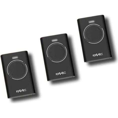 FAAC 3 x 2-Kanal-Fernbedienung XT2 433 SLH LR 7870071 (1/3)