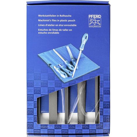 PFERD 11801541 SET de limes d'atelier Hieb 1 dans un sac à roulettes en PVC avec carton d'emballage Longueur 250 mm 1 pc(s) C614451 (1/4)