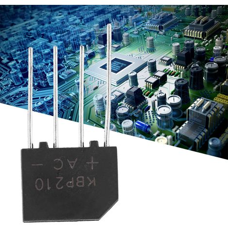 2A 1000V Diodenbrücke KBP210 Flachgleichrichterbrücke für elektronische Schaltungen (5 Stück) (1/5)