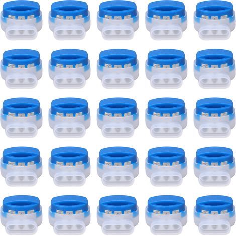 3-hole waterproof IDC electrical connector, 25 pieces, insulation displacement connector, strong sealing, pigtail (1/5)