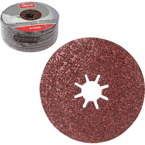 Fiberscheiben 125mm K24 Schleifscheibe Fächerscheibe Schleifteller Fiberscheibe (1/5)