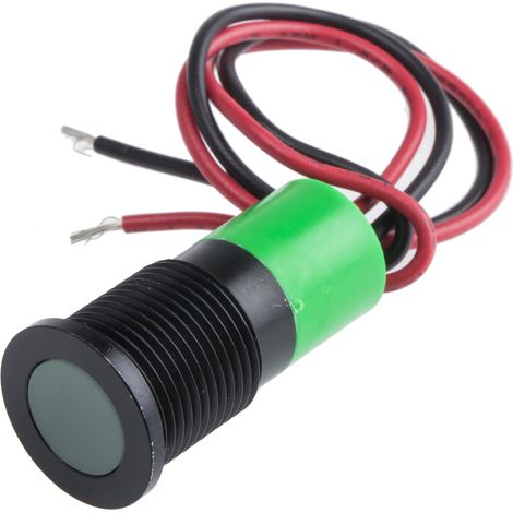 Voyant LED lumineux Vert RS PRO, dia. 14mm, 24V c.c., IP67 ( Prix pour 1 )
