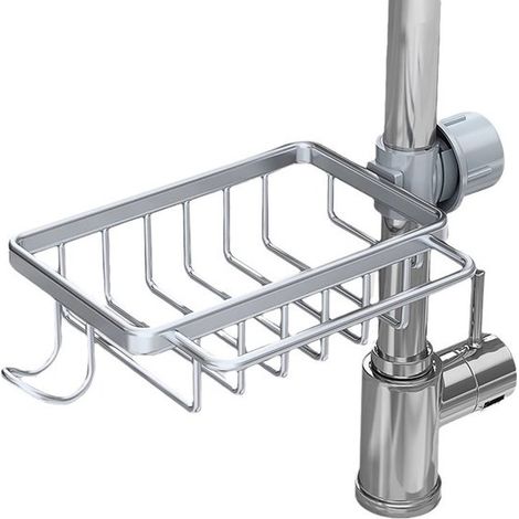 Portasapone da doccia in acciaio inox, non necessita di foratura (1/5)