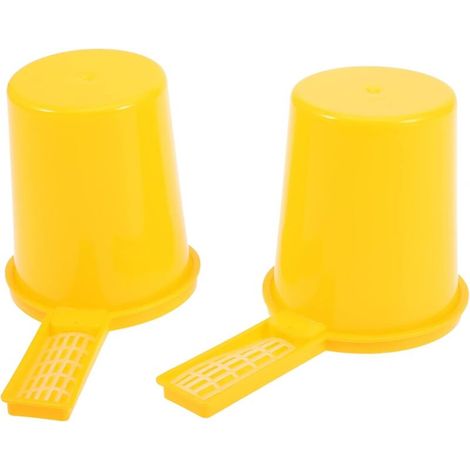 Nourrisseur à abeilles (2 pièces) pour apiculteur, abreuvoir à miel, biberon et bol pour abeilles - AquaForge (1/4)