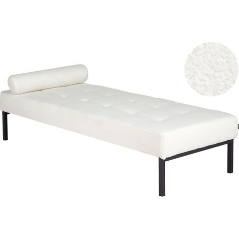 Chaise Longue CHINON Boucle White (1/5)