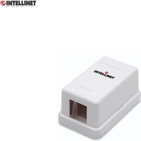 Intellinet SMD-Keystone-Sockelgehäuse, 1 Port, Weiß (1/4)