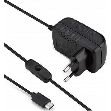 Chargeur - MARQUE Inconnue - Raspberry Pi 4 Model B - 5V 3A - USB Type C - Interrupteur on/Off (1/4)