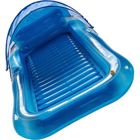 Aufblasbares Outdoor-Bett/Luftmatratze – mit blauem Bezug
