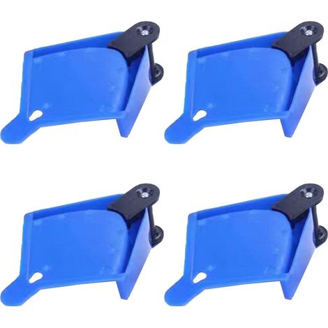 4 Packs de Guides Universels pour Tuyau de Voiture, Guide de Tuyau avec Roulettes, Tuyau de Lavage de Voiture en Plastique, Empêchant les Pneus de Rester Coincés sous la Roue pour Outil de Lavage de (1/5)