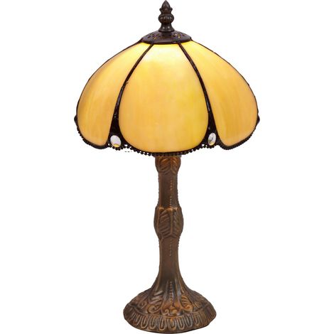 Petite lampe de table Tiffany diamètre 20 cm série Virginia