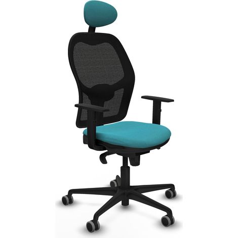 Sedia Ufficio con Poggiatesta Jorquera Piqueras y Crespo 1D036G1 Turchese (1/5)