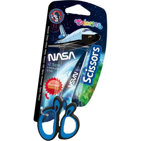 Tijeras escolares 12.5 cm Colorino Nasa