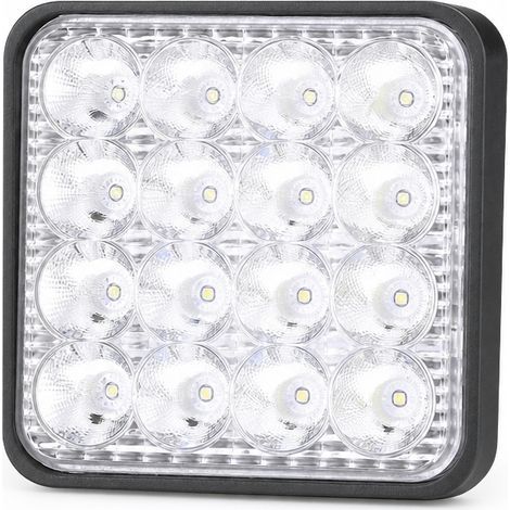 Faro di lavoro LED quadrato bianco per veicoli fuoristrada e macchinari da cantiere (1/5)