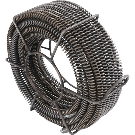 Set de ressorts pour débouchage de canalisations – 65Mn acier galvanisé, 5 pièces (4×4,9m + 2,5m), diamètre 16mm – Pour toilette, évier, drain