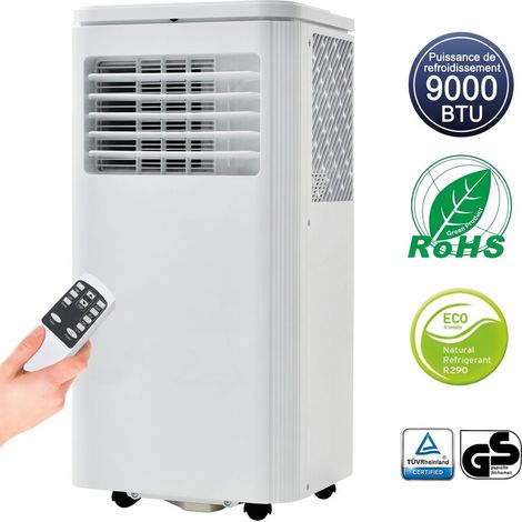 LINHOO Climatiseur Mobile 9000 BTU avec Déshumidificateur, Contrôle App et Télécommande, 3 Modes, Classe A (1/5)