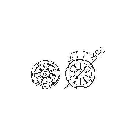 Kit adaptateur rond 43 renforcé CAME 001YK3103