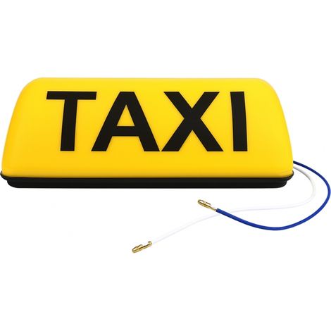 Taxischild mit Magnet und 12-V-Beleuchtung – 29 cm (1/5)