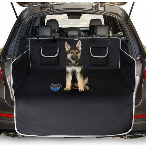 Tapis Coffre Chien 185x105cm – Oxford 600D Imperméable Antidérapant 11 Sangles Velcro Bol Inclus (1/5)