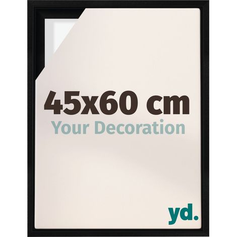 Your Decoration - Cadre flottant - Noir Mat - Cadre en caisse américaine pour toile sur chassis - MDF - Lyon (1/5)