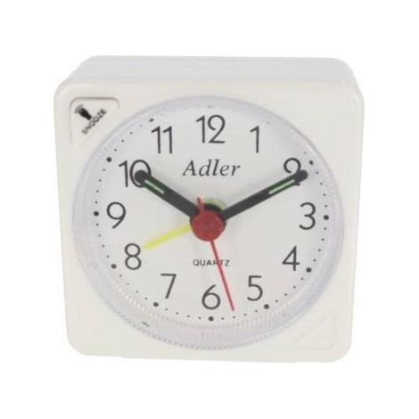 Reloj despertador de cuarzo RE 03 cubo gris Sleepyhead Adler