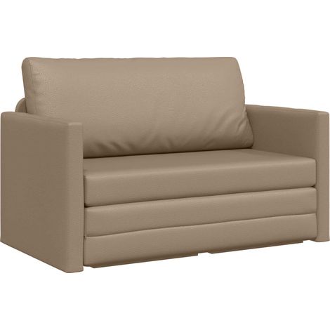 Canapé-Lit,Lit de jour,Lit de repos 110cm Cappuccino Simili cuir (1/5)
