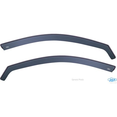 Set deflettori aria anteriori ad incastro, tipo lungo - compatibile per Citroen C3 Aircross (10/1702/21) (1/5)