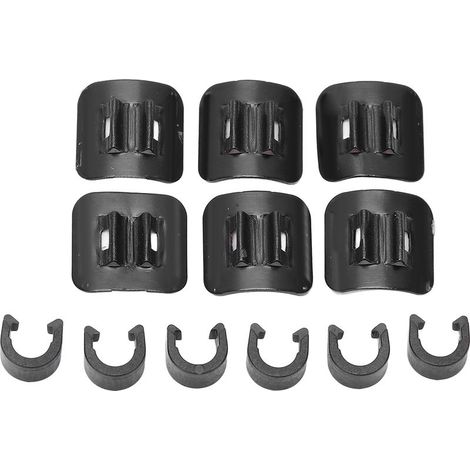Lot de 10 guides-câbles autocollants en C pour câbles de frein et dérailleur de vélo (1/5)