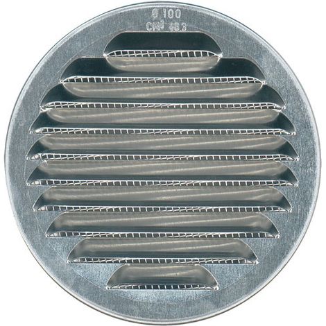 Griglia ventilazione persienne alluminio zanzariera 100 mm