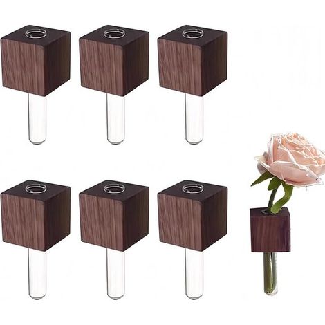 Dailygoods 6 magnetische Vasen Mini-Keramikvasen niedliche und lustige Magnete kleine und starke Magnete Küchendekoration ideal für Magnettafeln (1/5)