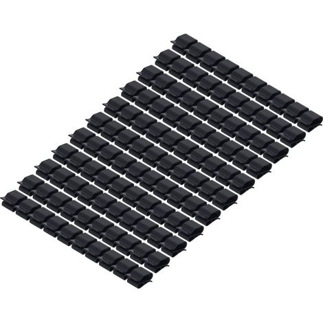 Clip de cble pour panneau solaire PA66, outil de gestion de fixation de fil PV isolé en plastique, 100 pièces (1/5)