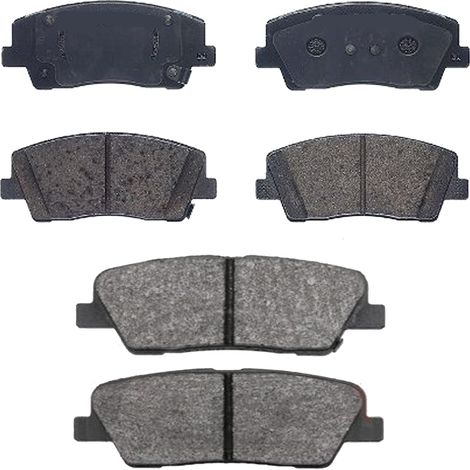 KIT PASTIGLIE FRENO ANTERIORI E POSTERIORI compatibile con LANCIA MUSA (350) / PASTIGLIE FRENANTI AUTO OEM FDB1467,FDB1324 / SOSTITUZIONE DIRETTA / BASSA POLVERE / SILENZIOSO