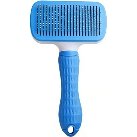 Cepillo para perros y gatos, cepillo para mascotas, color azul (1/4)