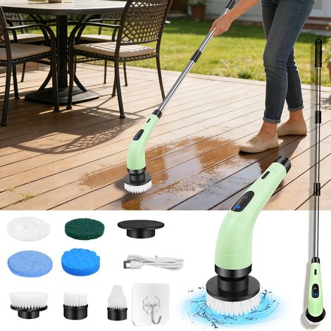 Brosse de nettoyage électrique rotative 7 en 1 sans fil pour douche, baignoire et sol – NOUVEAU (1/5)