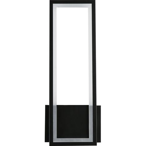 CCYKXA LED-Wandleuchte für den Innenbereich, 17 W, moderne schwarze Acryl-Wandleuchte, weißes Licht, Wandleuchte für Schlafzimmer, Wohnzimmer, Flur, Treppenhaus, 32 cm