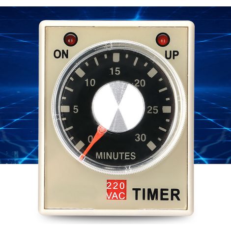 Relais temporisé à la mise sous tension 220 VCA, 30 minutes, AH3-3(30M) (1/5)