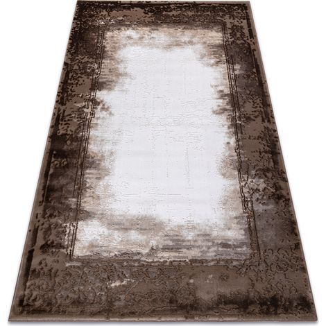Teppich ACRYL VALENCIA 036 RAHMEN, vintage elfenbein / braun brown 160x235 cm